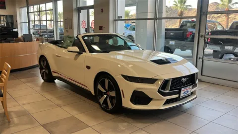 White 2025 Ford Mustang GT Premium for sale in Indio, CA