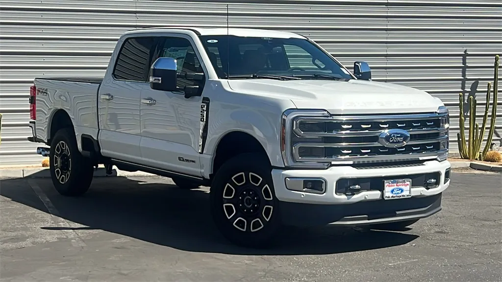 White 2024 Ford F-250SD Platinum for sale in Indio, CA