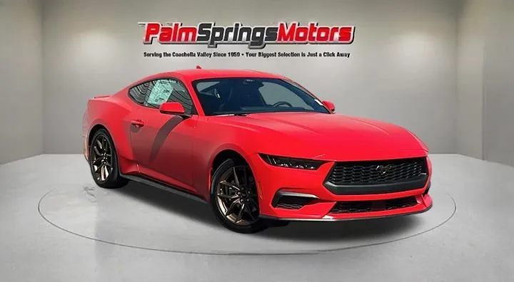 Red 2025 Ford Mustang EcoBoost Premium for sale in Indio, CA
