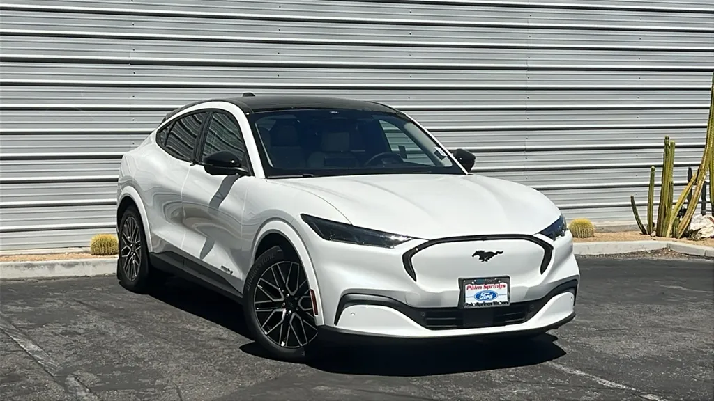 White 2025 Ford Mustang Mach-E Premium for sale in Indio, CA