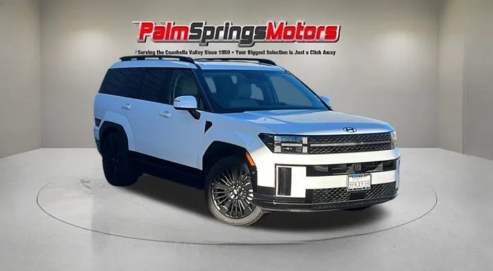 White 2025 Hyundai Santa Fe Hybrid Calligraphy for sale in Indio, CA