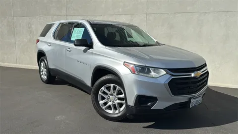 Silver 2018 Chevrolet Traverse LS for sale in Indio, CA
