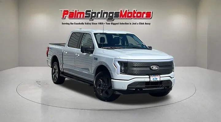 White 2025 Ford F-150 Lightning Flash for sale in Indio, CA