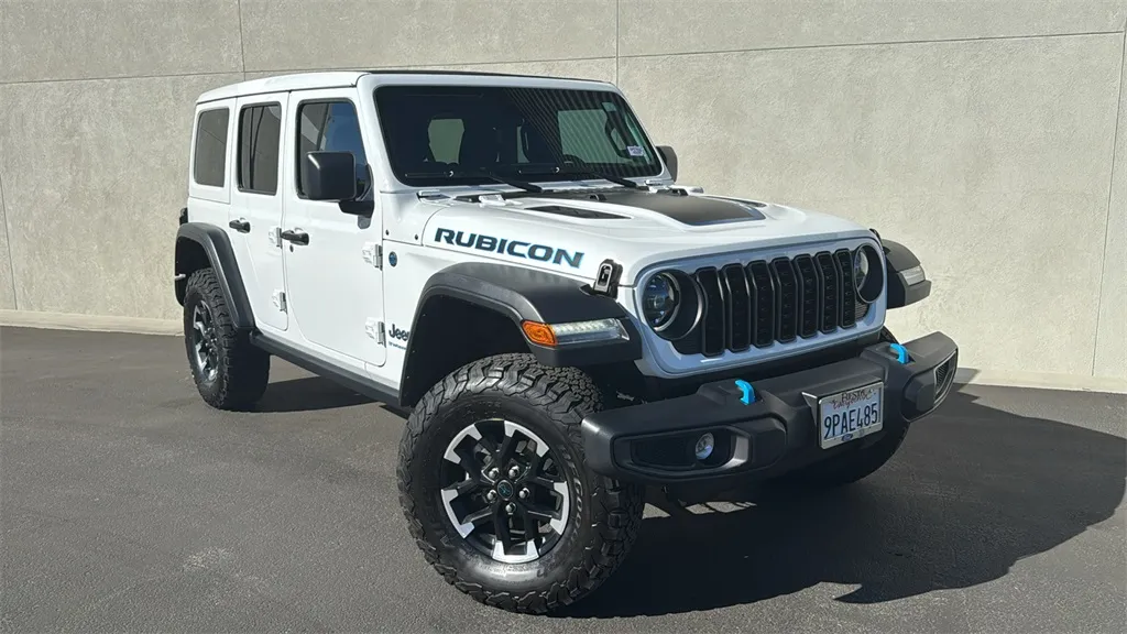 White 2024 Jeep Wrangler Rubicon 4xe for sale in Indio, CA