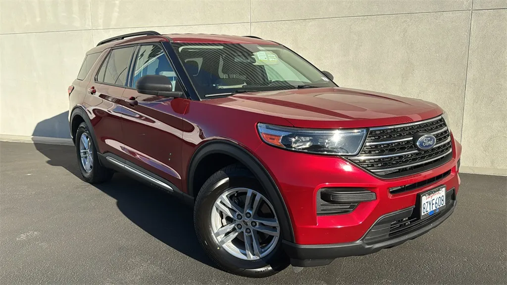 Red 2022 Ford Explorer XLT for sale in Indio, CA