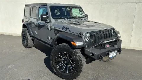 Gray 2022 Jeep Wrangler Unlimited Sport S for sale in Indio, CA