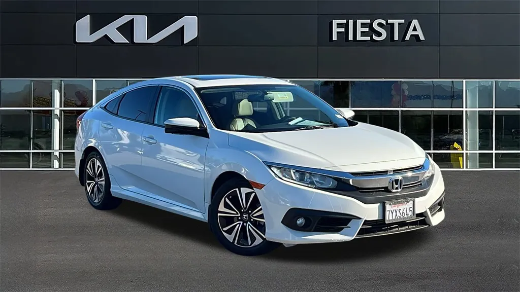 White 2017 Honda Civic EX-L for sale in Indio, CA