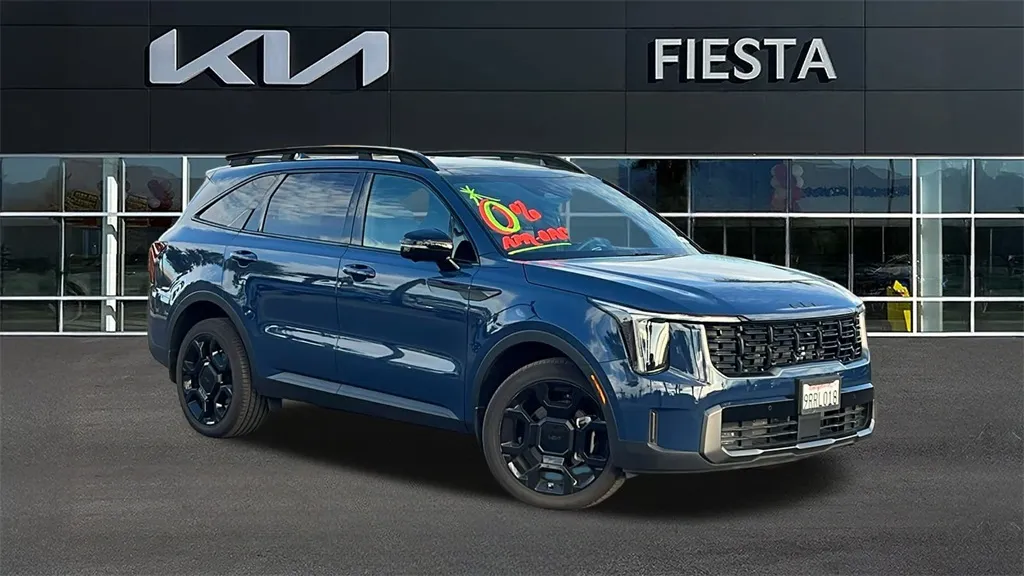 Blue 2025 Kia Sorento X-Line SX Prestige for sale in Indio, CA