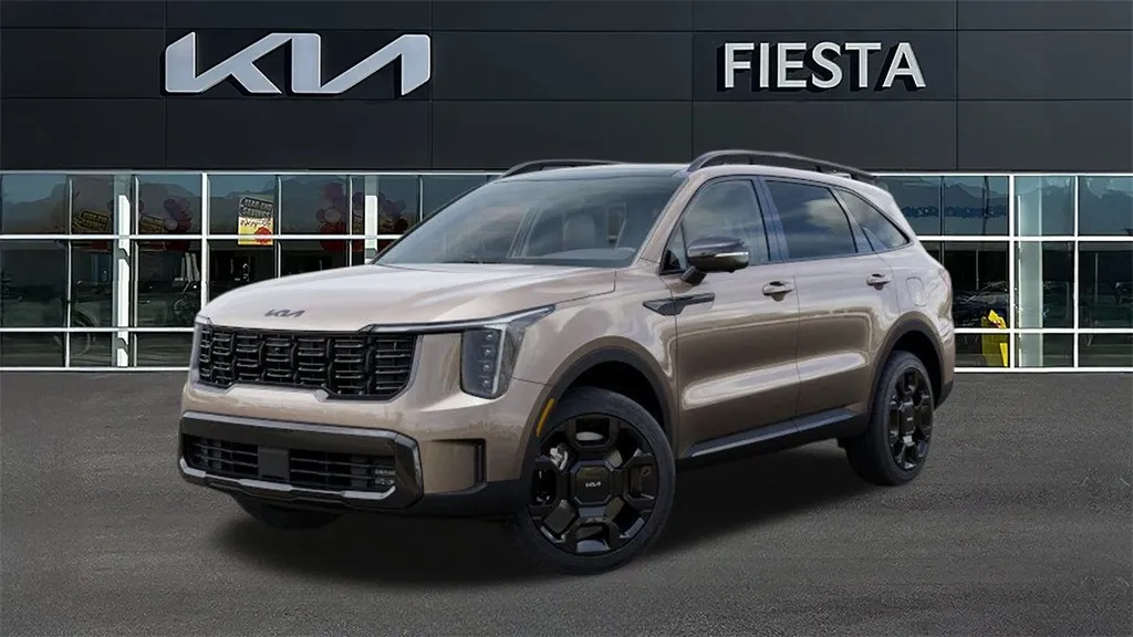 Beige 2026 Kia Sorento Hybrid X-Line SX Prestige for sale in Indio, CA