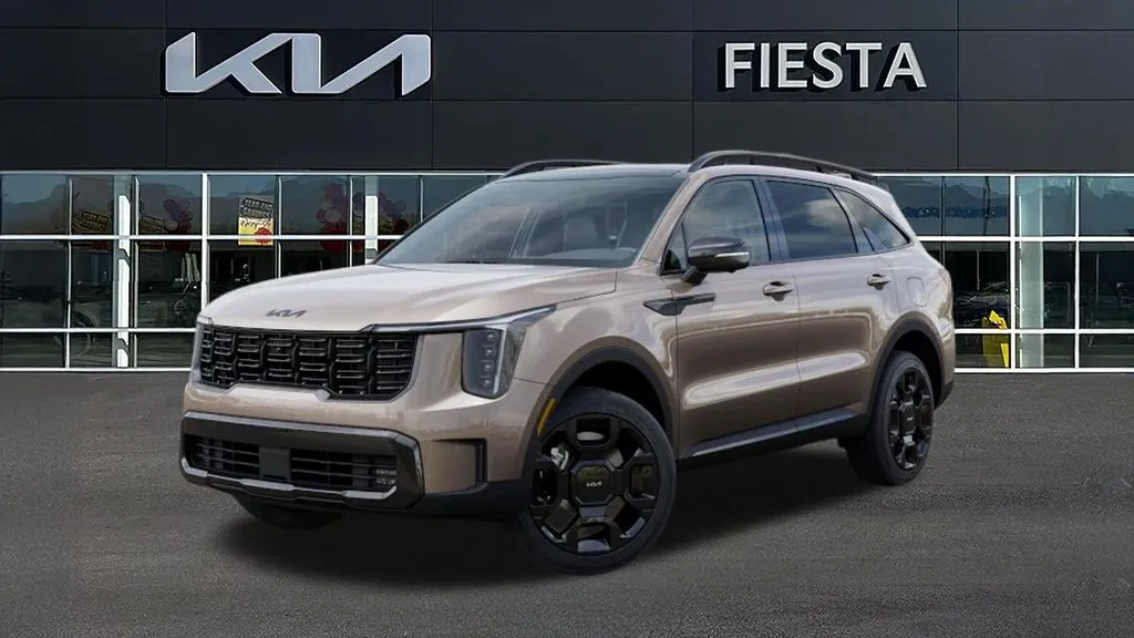 Beige 2026 Kia Sorento Hybrid X-Line SX Prestige for sale in Indio, CA