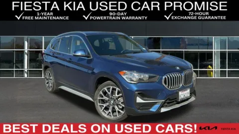 Blue 2021 BMW X1 xDrive28i for sale in Indio, CA