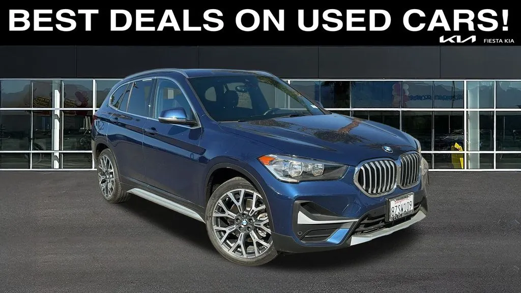 Blue 2021 BMW X1 xDrive28i for sale in Indio, CA