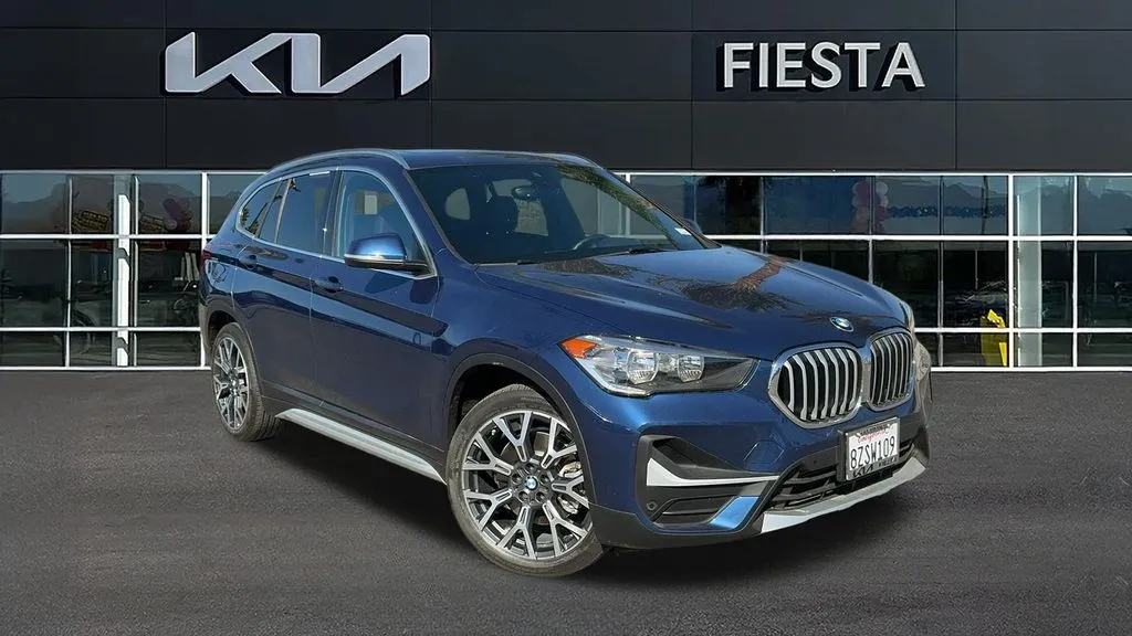 Blue 2021 BMW X1 xDrive28i for sale in Indio, CA
