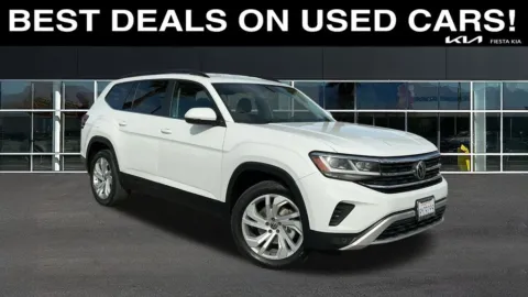 Black 2021 Volkswagen Atlas 3.6L V6 SE w/Technology for sale in Indio, CA