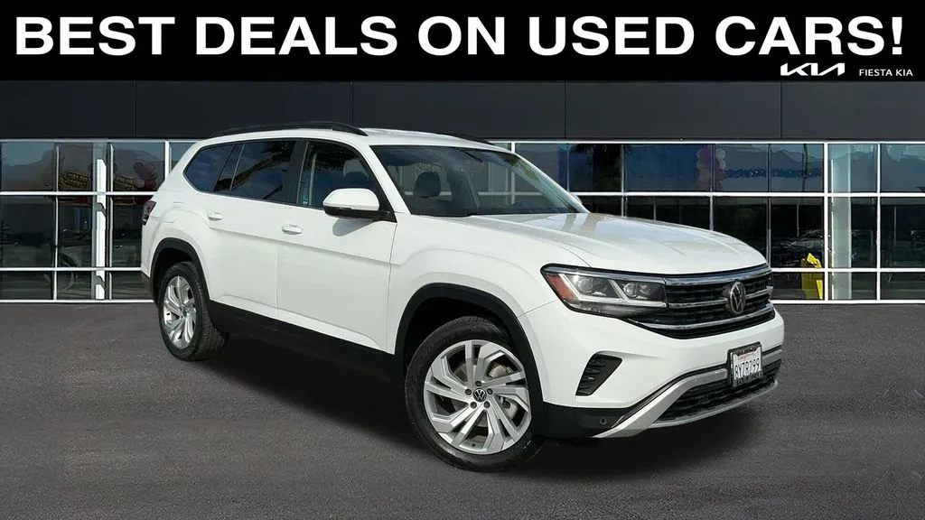 Black 2021 Volkswagen Atlas 3.6L V6 SE w/Technology for sale in Indio, CA