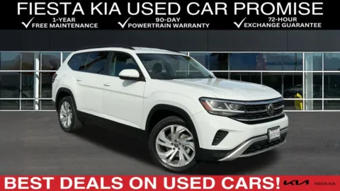 Black 2021 Volkswagen Atlas 3.6L V6 SE w/Technology for sale in Indio, CA