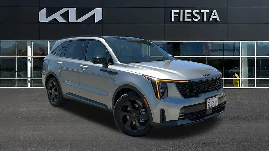 Gray 2026 Kia Sorento Hybrid X-Line SX Prestige for sale in Indio, CA