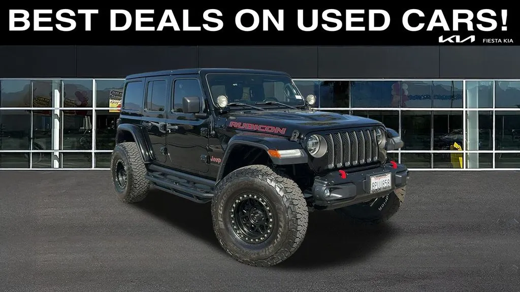 Black 2020 Jeep Wrangler Unlimited Rubicon for sale in Indio, CA