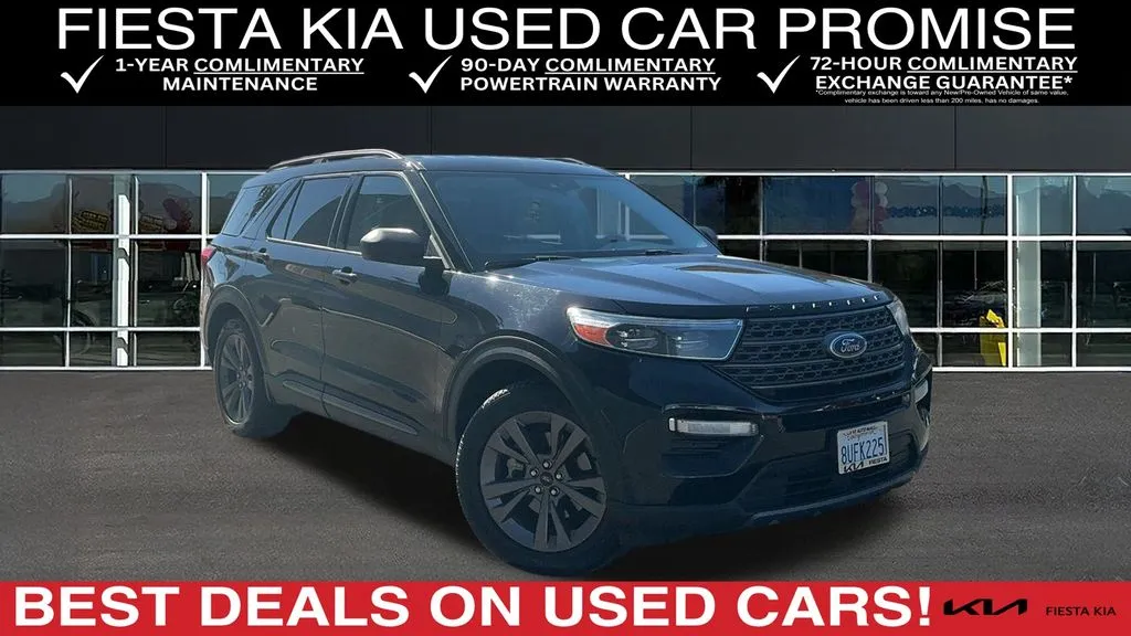 Black 2021 Ford Explorer XLT for sale in Indio, CA