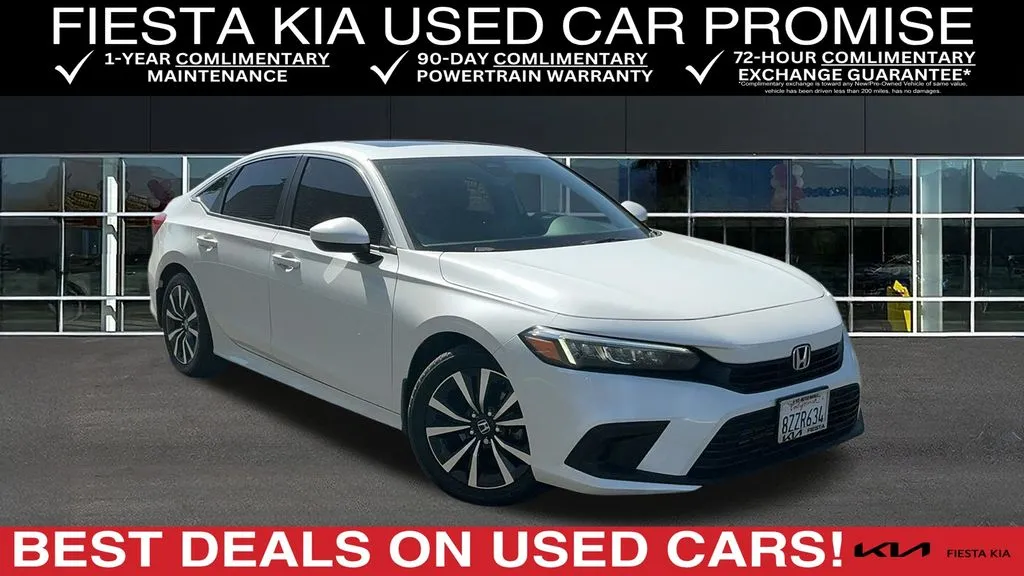White 2022 Honda Civic EX for sale in Indio, CA
