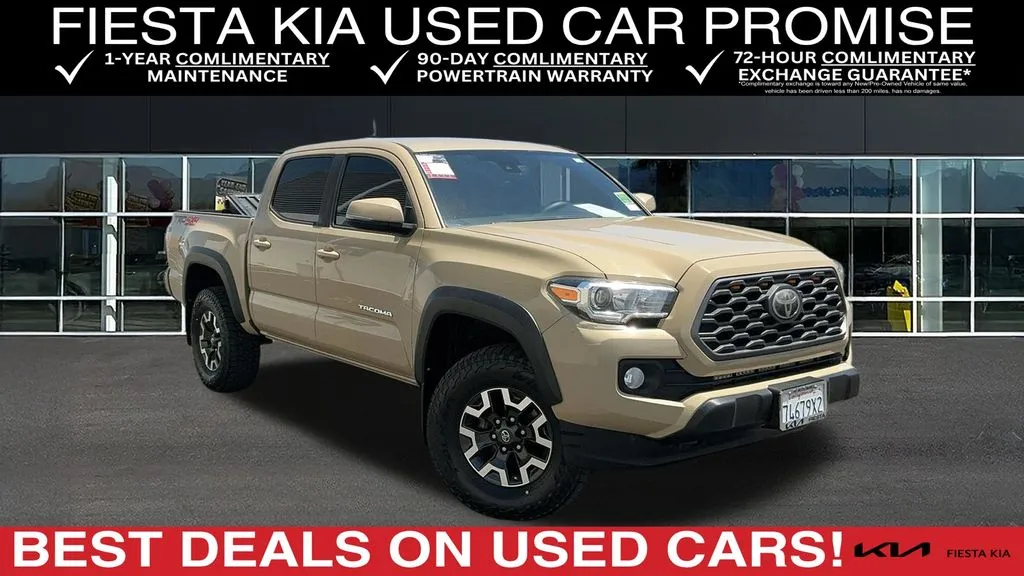 Beige 2020 Toyota Tacoma TRD Off-Road for sale in Indio, CA