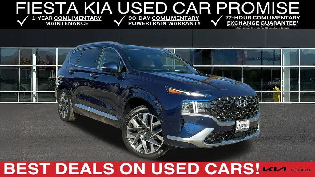 Blue 2022 Hyundai Santa Fe Calligraphy for sale in Indio, CA
