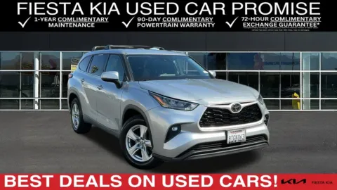 Silver 2020 Toyota Highlander LE for sale in Indio, CA