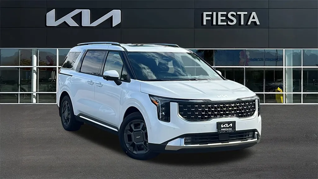 White 2026 Kia Carnival Hybrid SX for sale in Indio, CA