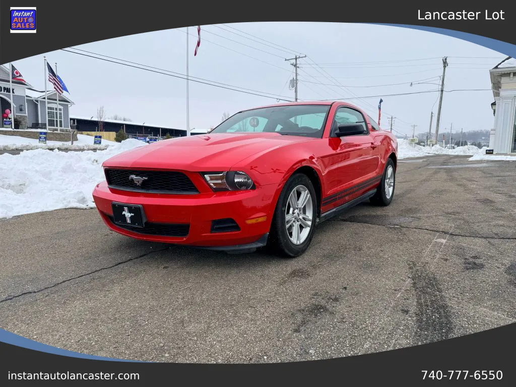 Red 2010 Ford Mustang Coupe 2D for sale in Lancaster, OH
