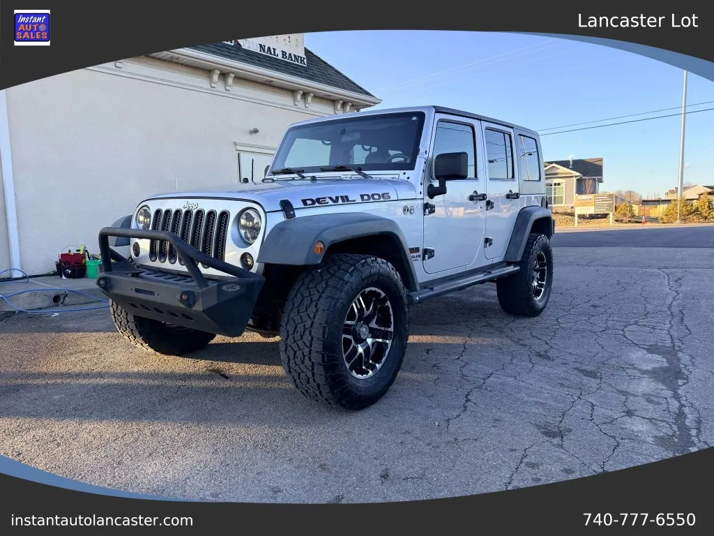 Silver 2008 Jeep Wrangler Unlimited Rubicon Sport Utility 4D for sale in Lancaster, OH