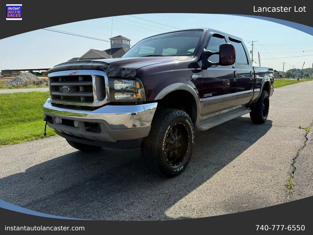Red 2004 Ford F250 Super Duty Crew Cab King Ranch Pickup 4D 8 ft for sale in Lancaster, OH