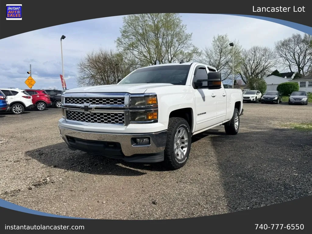 White 2015 Chevrolet Silverado 1500 Double Cab LT Pickup 4D 6 1/2 ft for sale in Lancaster, OH