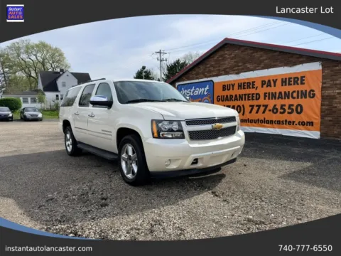White 2014 Chevrolet Suburban 1500 LTZ Sport Utility 4D for sale in Lancaster, OH