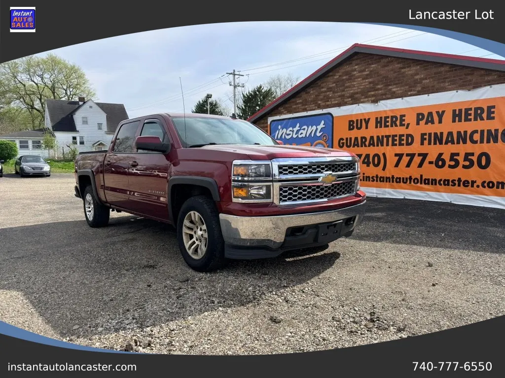 Red 2015 Chevrolet Silverado 1500 Crew Cab LT Pickup 4D 6 1/2 ft for sale in Lancaster, OH