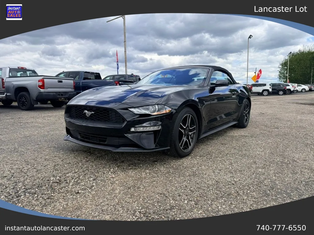 Gray 2018 Ford Mustang EcoBoost Premium Convertible 2D for sale in Lancaster, OH