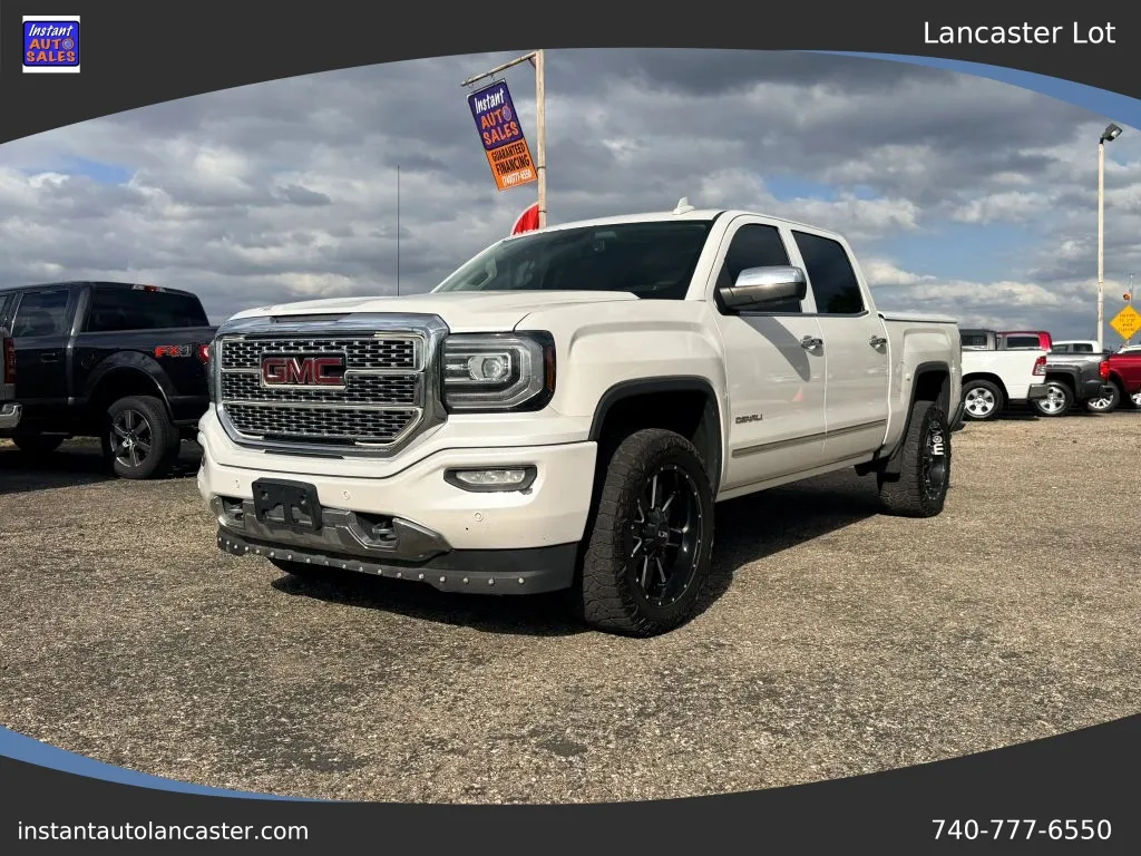 White 2017 GMC Sierra 1500 Crew Cab Denali Pickup 4D 5 3/4 ft for sale in Lancaster, OH