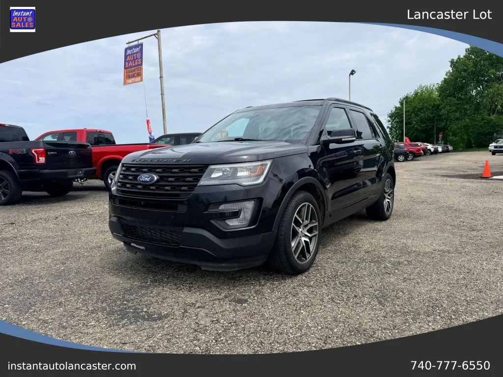 Black 2017 Ford Explorer Sport SUV 4D for sale in Lancaster, OH