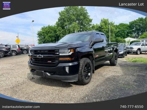 Black 2016 Chevrolet Silverado 1500 Double Cab Z71 LT Pickup 4D 6 1/2 ft for sale in Lancaster, OH