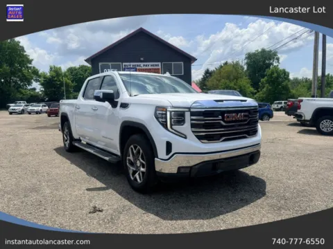 White 2022 GMC Sierra 1500 Crew Cab SLT Pickup 4D 5 3/4 ft for sale in Lancaster, OH