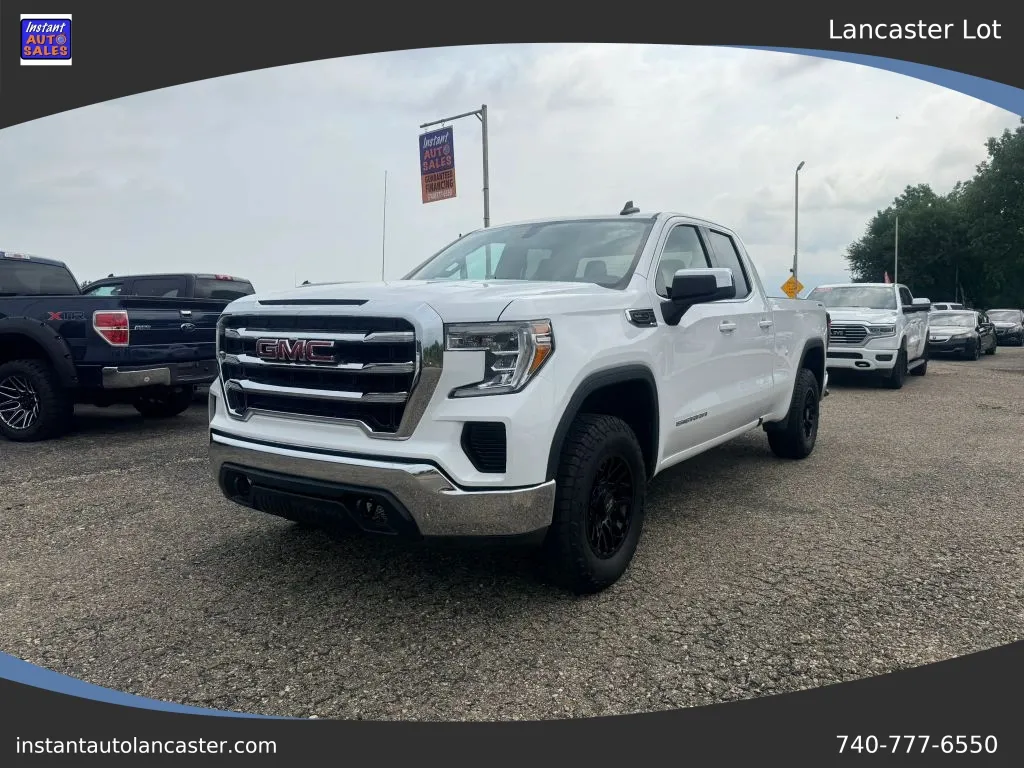 White 2021 GMC Sierra 1500 Double Cab SLE Pickup 4D 6 1/2 ft for sale in Lancaster, OH