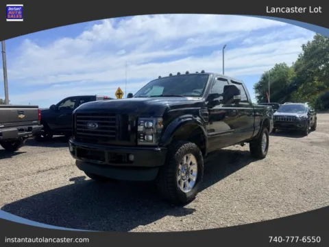Black 2008 Ford F250 Super Duty Crew Cab Lariat Pickup 4D 6 3/4 ft for sale in Lancaster, OH