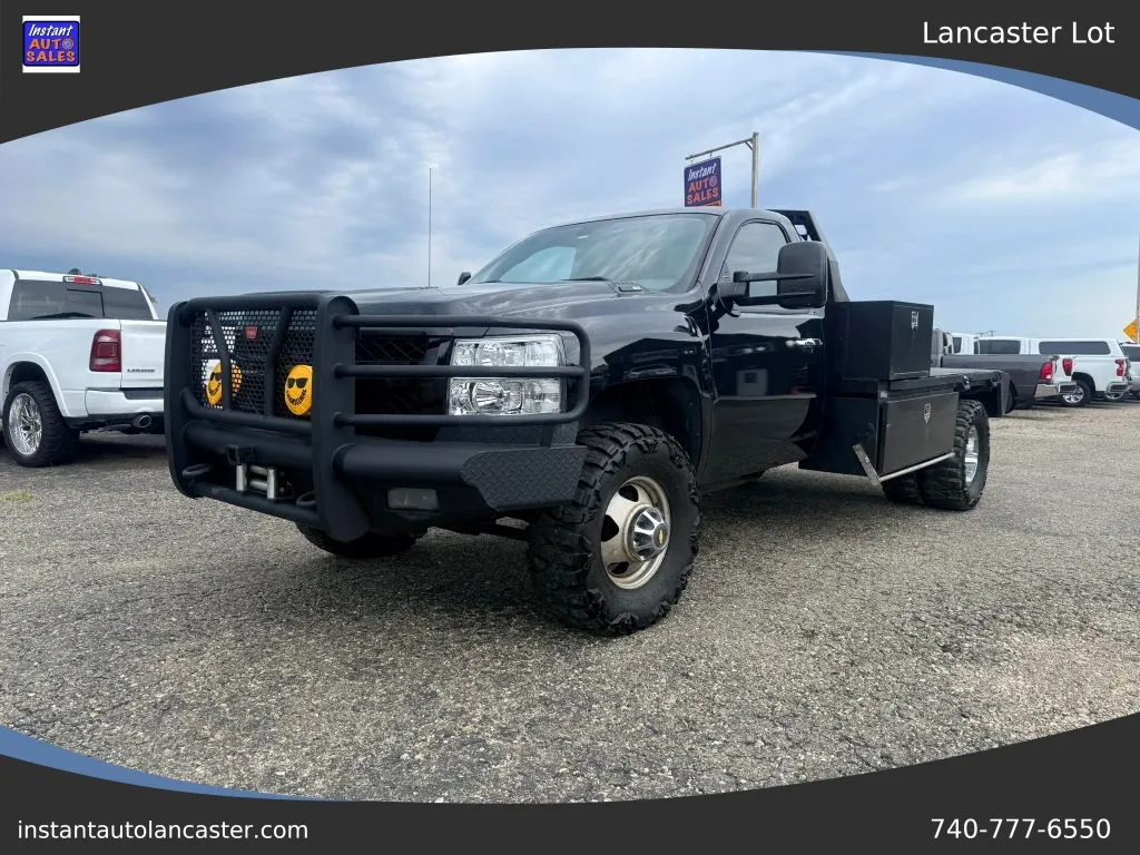 Black 2008 Chevrolet Silverado 3500 HD Regular Cab & Chassis 161.5' W.B. 2D for sale in Lancaster, OH