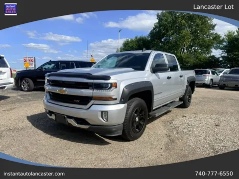 Silver 2017 Chevrolet Silverado 1500 Crew Cab Z71 LT Pickup 4D 5 3/4 ft for sale in Lancaster, OH