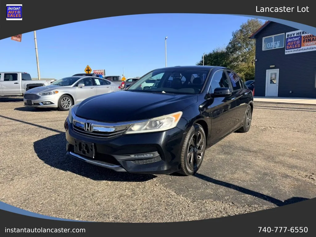 Black 2016 Honda Accord EX-L Sedan 4D for sale in Lancaster, OH