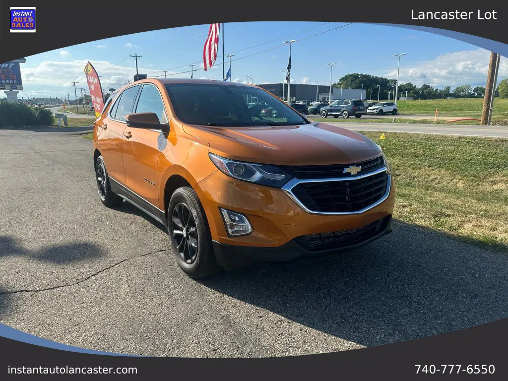 Orange 2018 Chevrolet Equinox LT Sport Utility 4D for sale in Lancaster, OH