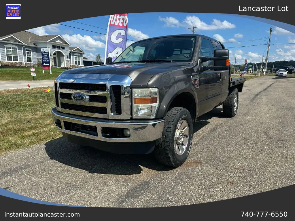 Gray 2008 Ford F250 Super Duty Super Cab Lariat Pickup 4D 6 3/4 ft for sale in Lancaster, OH