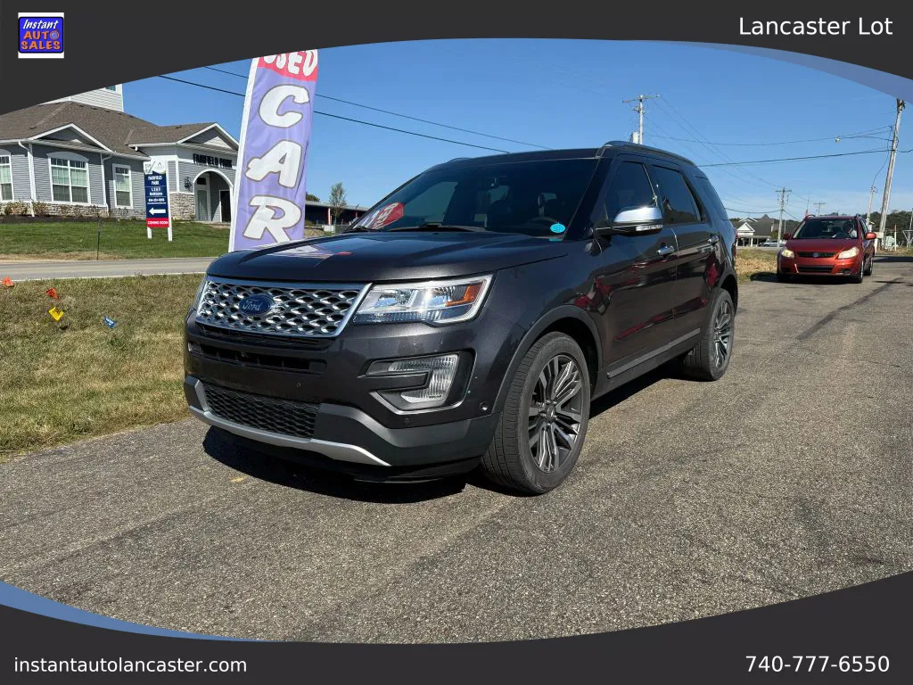Gray 2016 Ford Explorer Platinum Sport Utility 4D for sale in Lancaster, OH