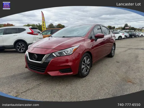 Red 2021 Nissan Versa SV Sedan 4D for sale in Lancaster, OH