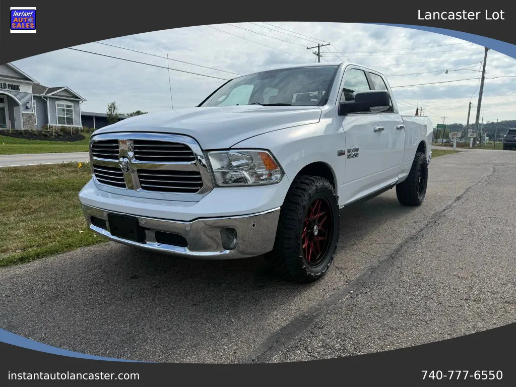 White 2017 Ram 1500 Quad Cab Big Horn Pickup 4D 6 1/3 ft for sale in Lancaster, OH
