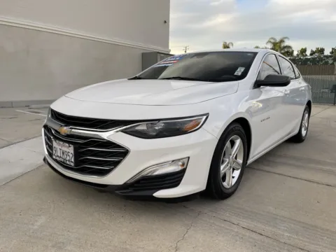 White 2021 Chevrolet Malibu LS FWD for sale in Anaheim, CA